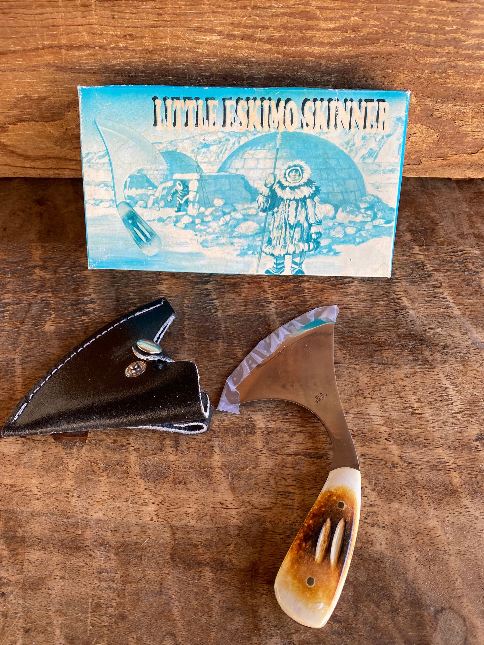 Vintage Old Smoky Brand Little Eskimo Skinner 6 inch Blade ...