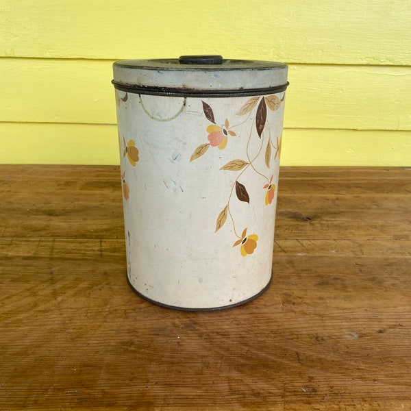 Vintage Autumn Leaves Single Kitchen Canister
