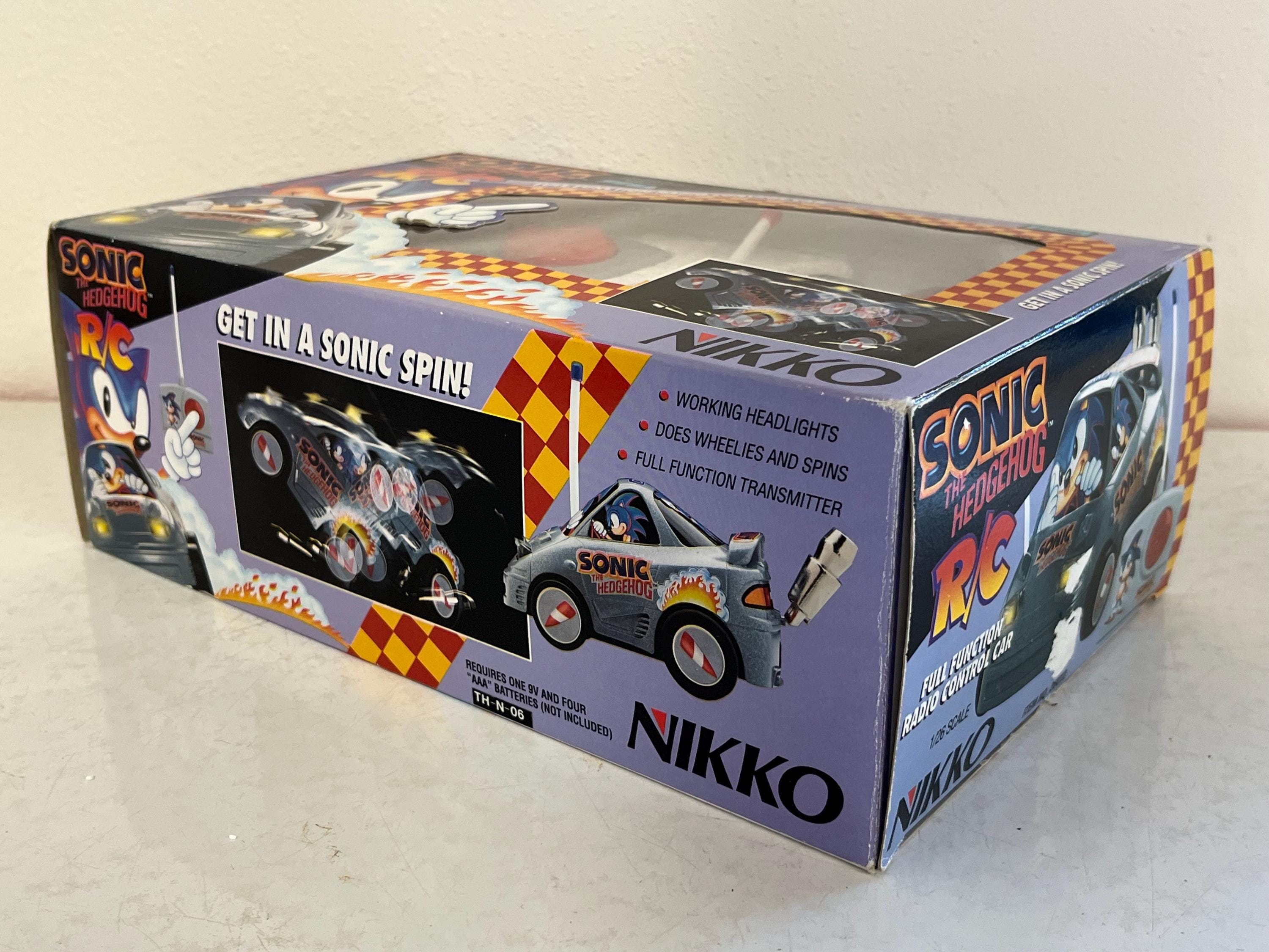 Vintage 1993 SEGA Sonic the Hedgehog R/C Car by Nikko Complete in