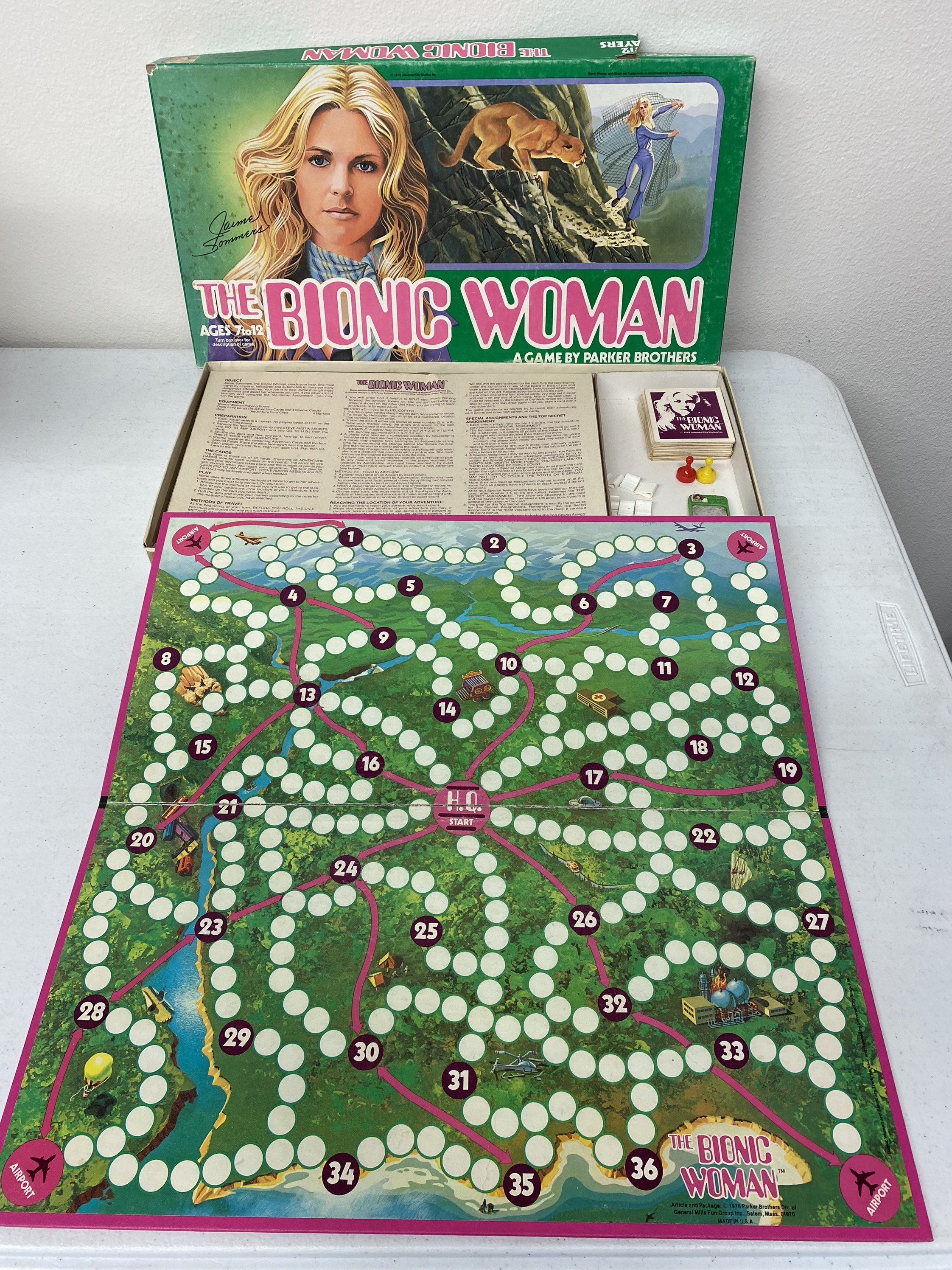 Vintage Rare 1976 Bionic Woman Board Game in Box by Parker Brothers - Etsy