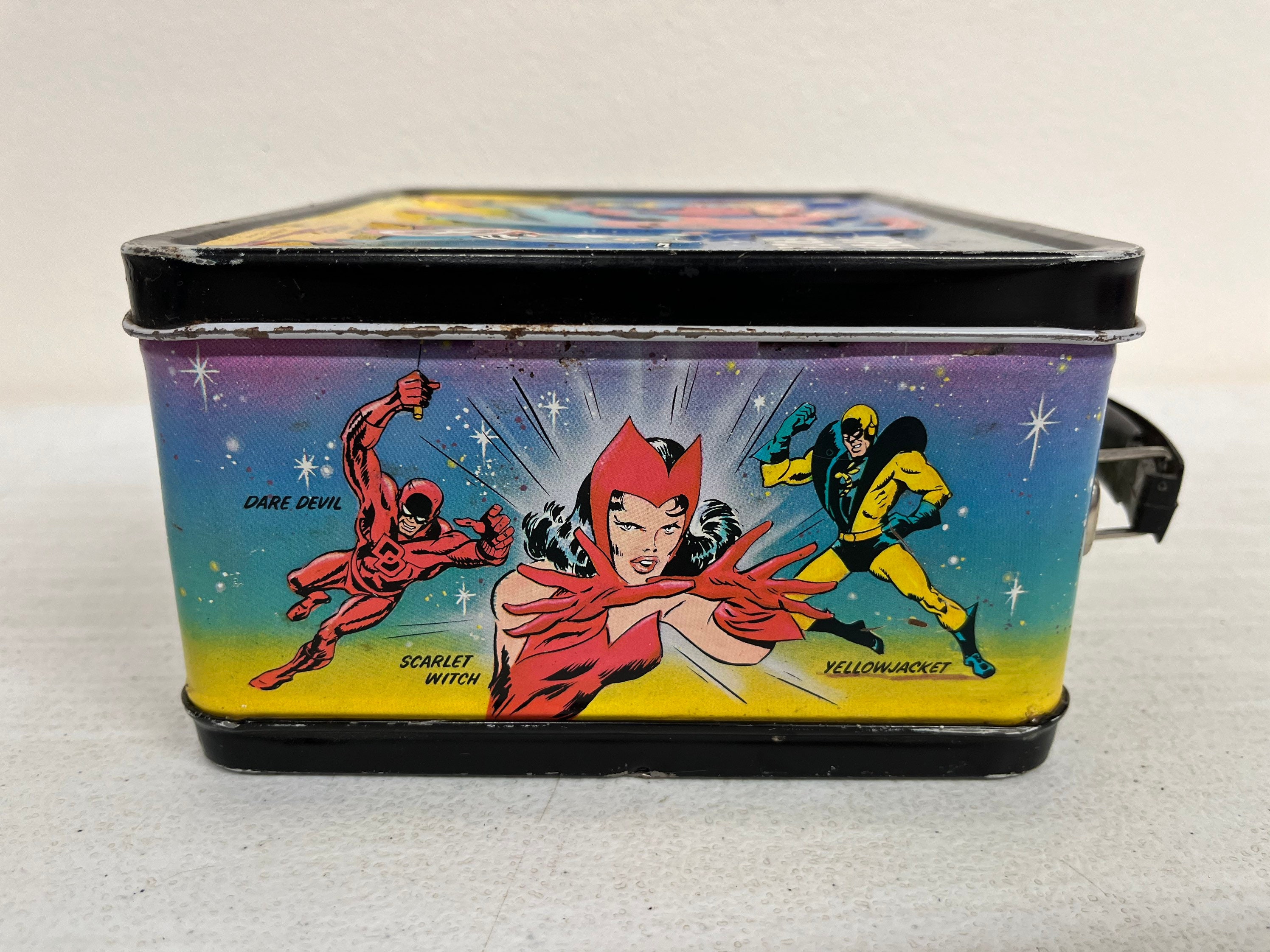 70s MARVELコミックス スーパーヒーロー ブリキランチボックス 70s MARVELコミックス スーパーヒーロー ブリキランチボックス