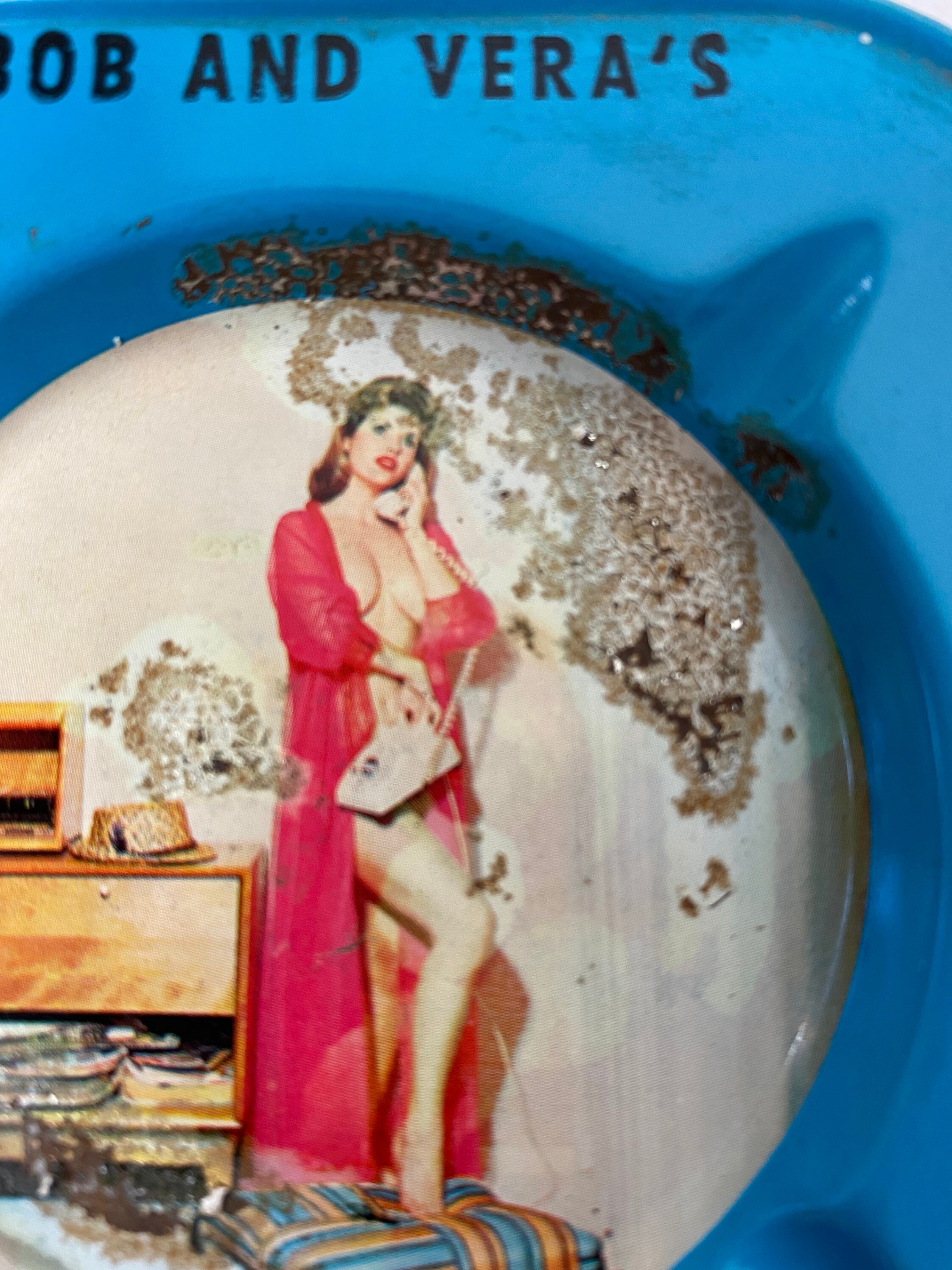 Vintage Pin Up Girl Ashtray