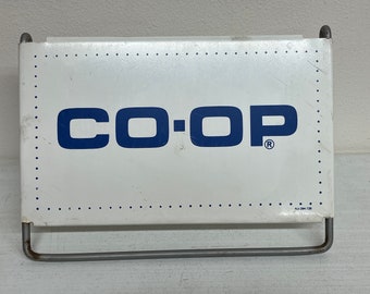 Vintage Co Op Trademarked Fold Out Display Metal Sign