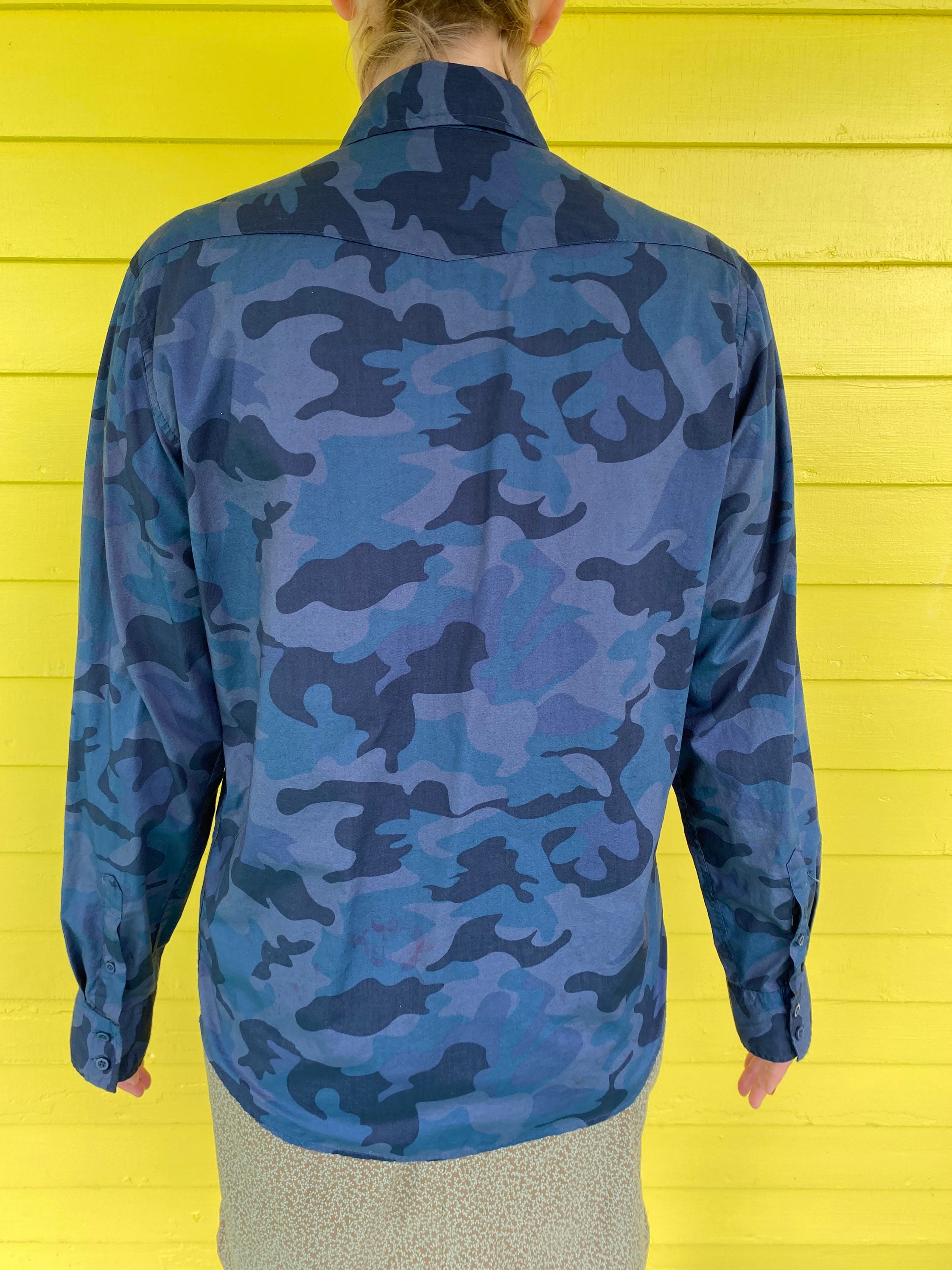 blue camo dress shirt MC Blue Camo Performance Shirt main image 1
