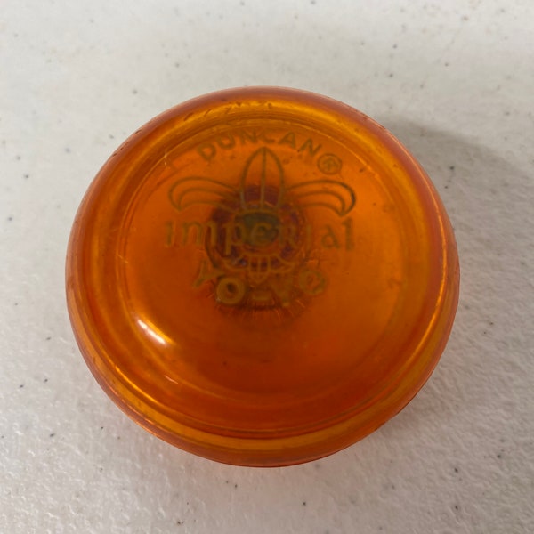 Vintage Duncan Imperial Yo-Yo in See Through Orange