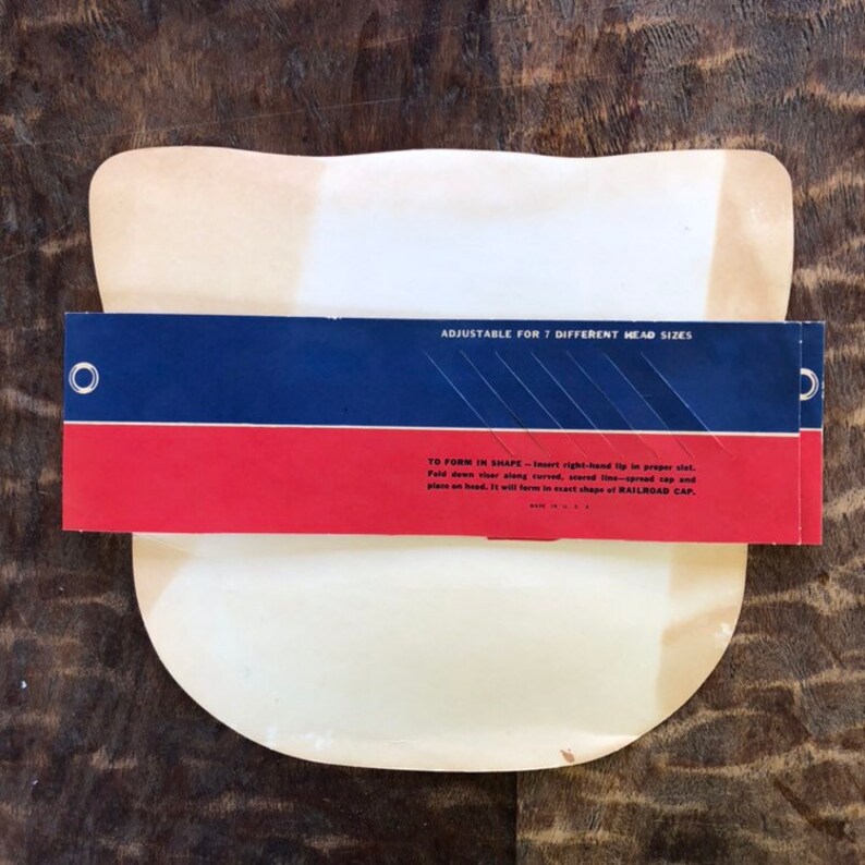 Vintage Souvenir Amtrak Train Paper Hat Etsy