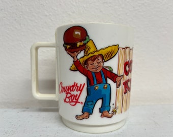Vintage 1975 Country Kitchen Plastic Cup by Deka Plastics
