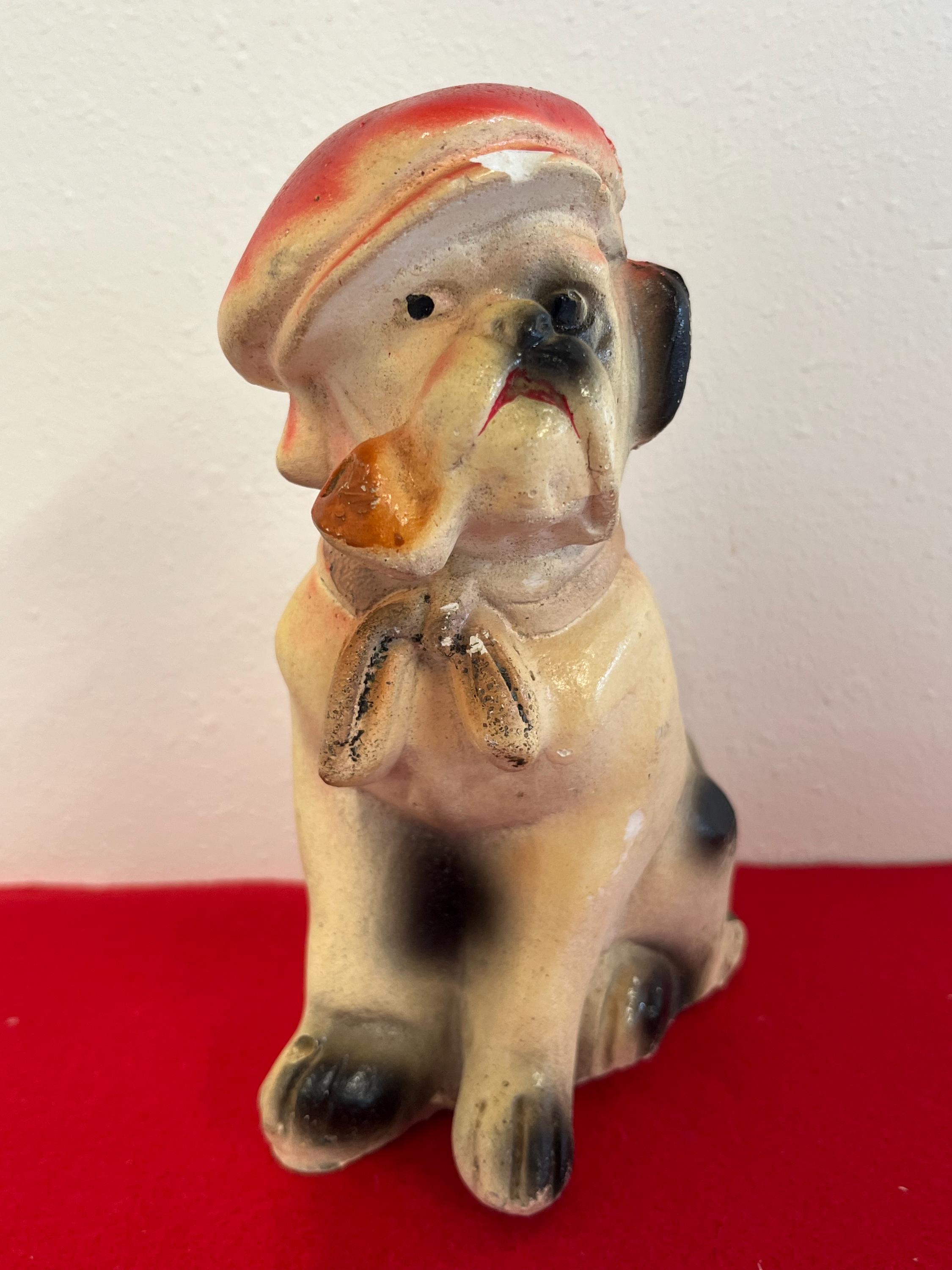 Bulldog Chalkware - Etsy