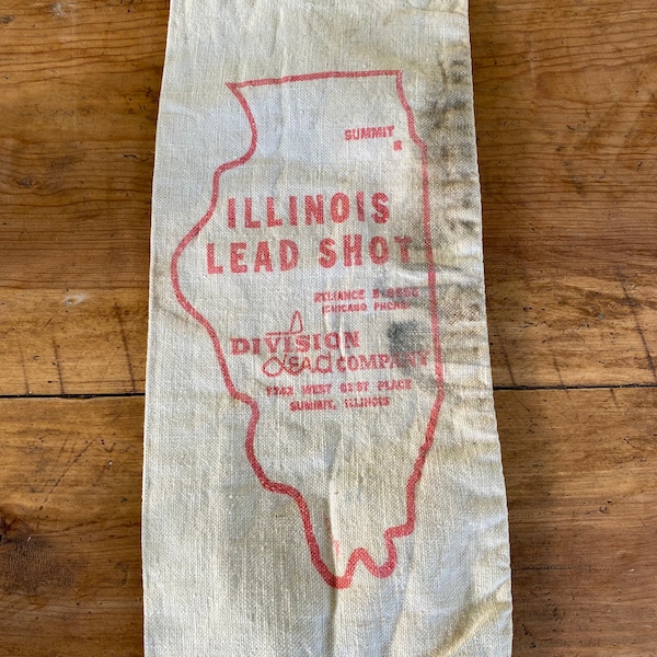 Vintage Illinois Lead Shot Bags