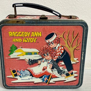 Vintage 1973 Raggedy Ann and Andy Lunch Box by Aladdin