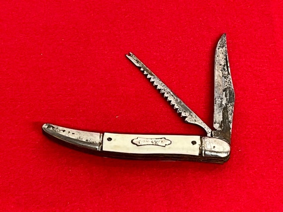Vintage Mid Century Fish Knife by United Steel Co Pocket Knife Angler’s  Knife