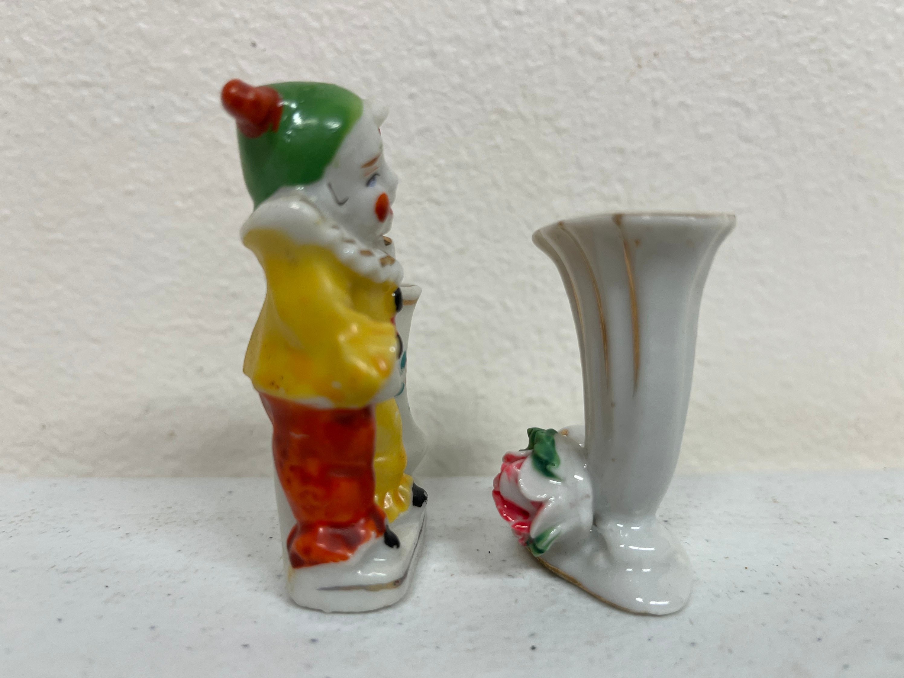 Cevik Clown Figurine USED ピエロ陶器人形置物 Amazon.com: predolo 2 Pieces 7inch Vintage Ceramic Clown
