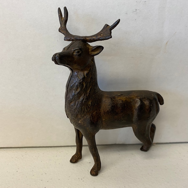 Metal Deer Statue Etsy