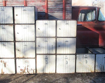 Vintage McGrew Machine Co Sanilok Industrial Metal Locker Cabinets. NO SHIPPING Local Pickup Only