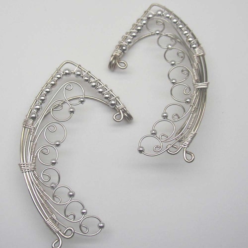 Tinuviel-ear wrap ear cuff pair elven fairy