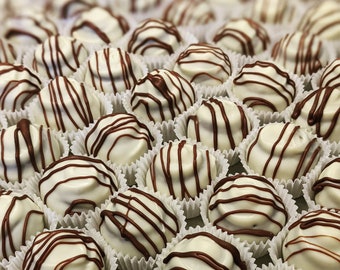 Mothers Day Artisan Gourmet Hand Rolled Fair Trade Milk and White Chocolate Irish Cream & Coffee Truffles (4pc or 8pc)