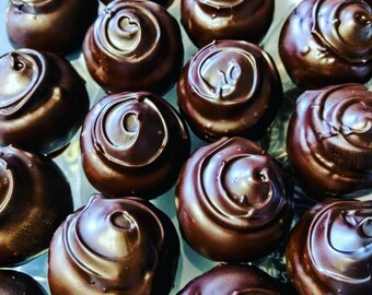 Dark Chocolate Espresso Truffles (8pc) COLD PACK