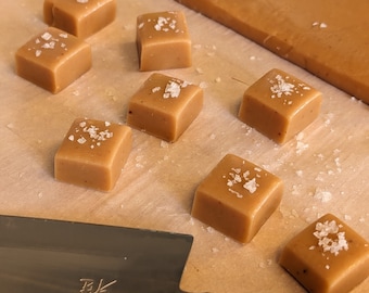 Mothers Day Hand Wrapped Artisan Gourmet Sea Salt Caramels (1/2lb)