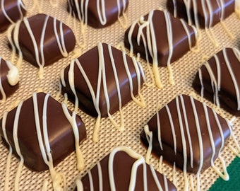 Mothers Day Artisan Gourmet Fair Trade Milk Chocolate Dipped Chai Caramels (10pc or 4pc)