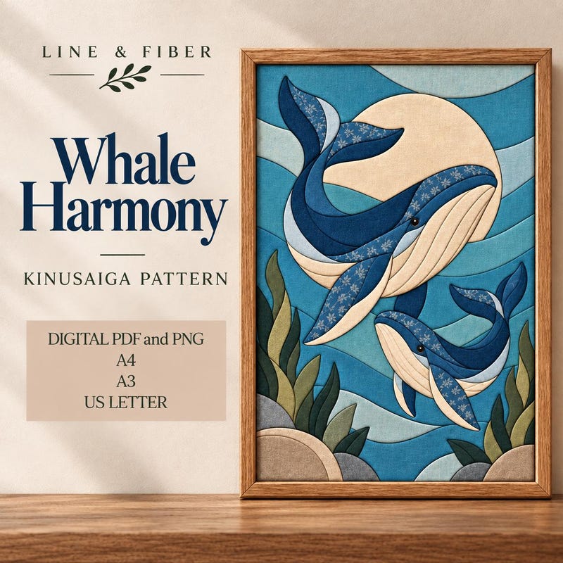 Kinusaiga Whale Patterns - Etsy