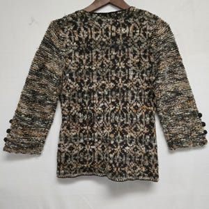 Anthropologie Field Flower Web And Loom Knit Cardigan Sweater Size S image 7