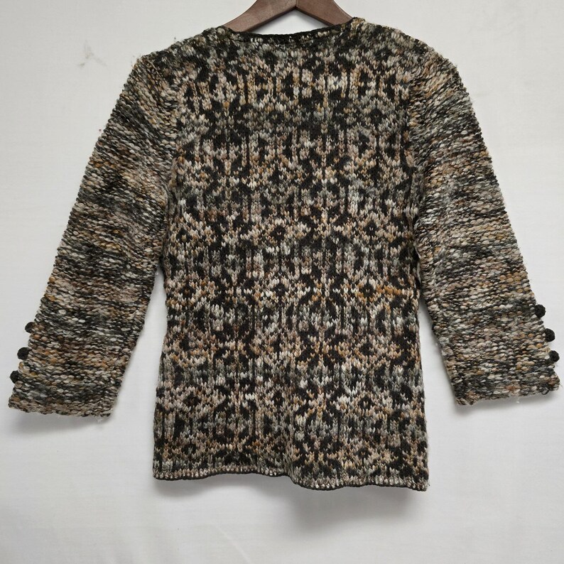 Anthropologie Field Flower Web And Loom Knit Cardigan Sweater Size S image 7