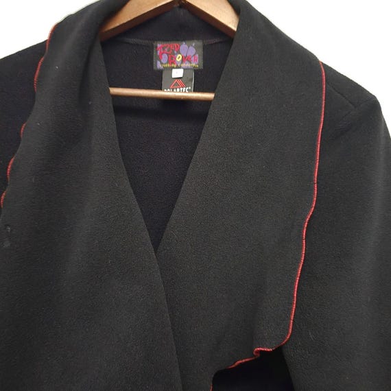 Red Rover Fleece Polartec Coat Size L Red And Black Regal Jacket Vintage View 6