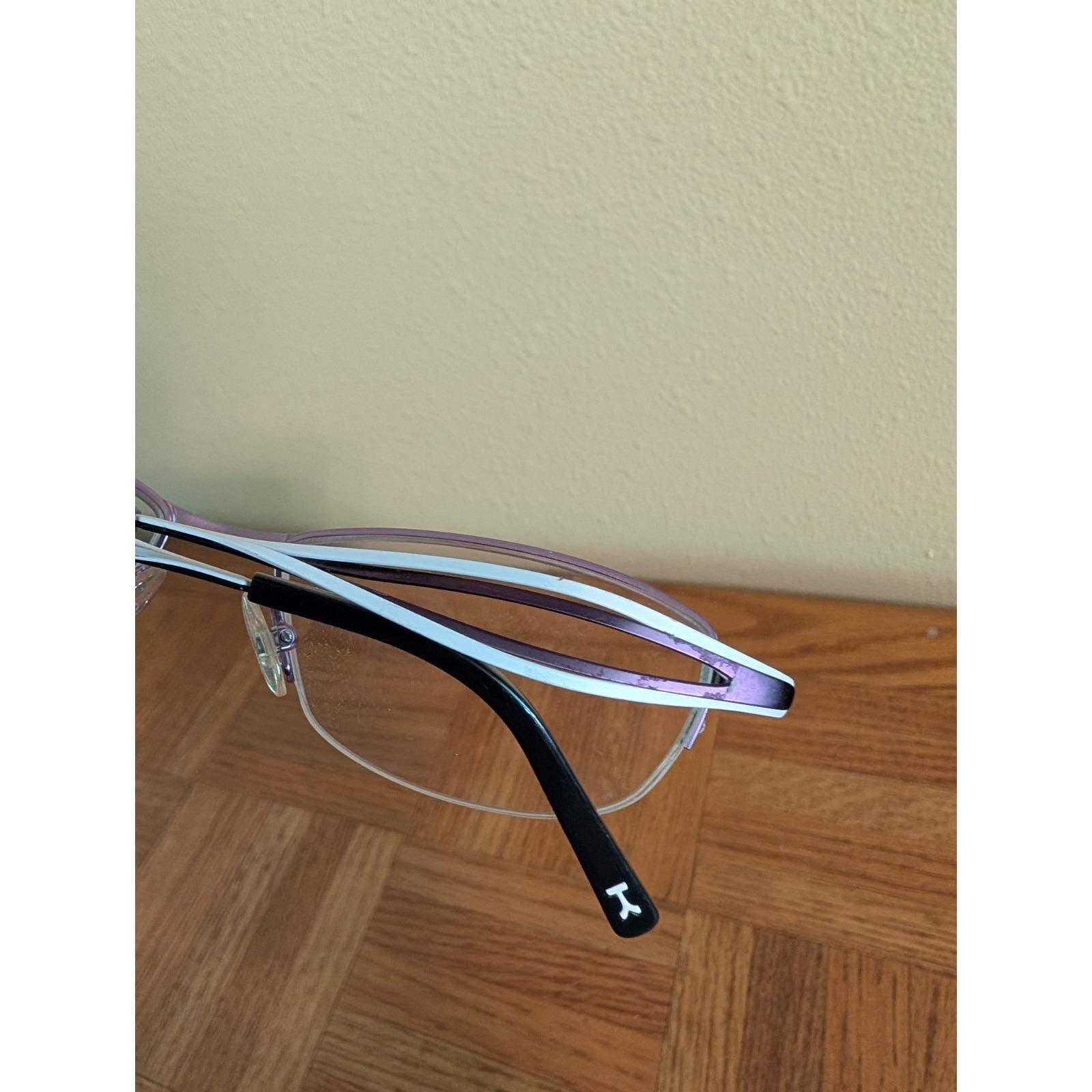 Morel France Lightec Koali Eyeglasses Frames Only 7122K  54-16-135 PW011‎ Purple Morel France Lightec Koali Eyeglasses Frames Only 7122K 54  main image 2