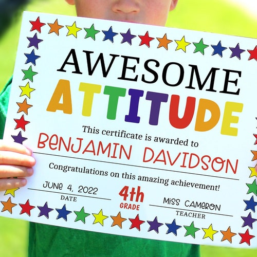 End of School Year Awards Printable for Last Day of Class 50 - Etsy