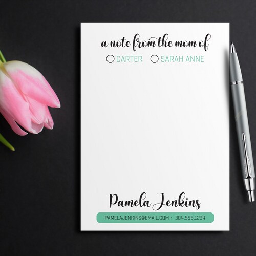 From the Desk of Notepad Personalized Teacher Notepads End Etsy