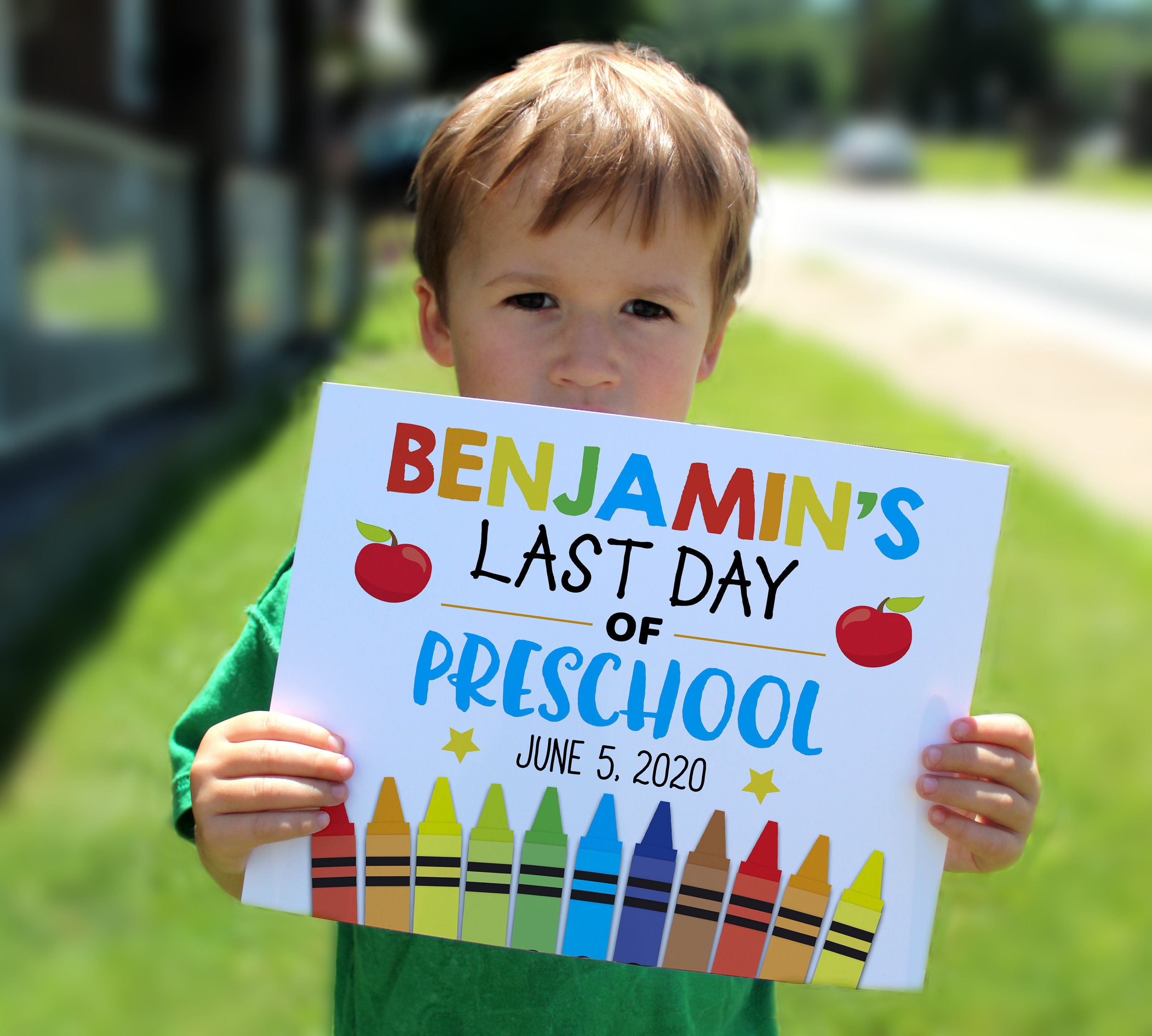 Editable Last day of school sign, Printable sign, personalized school…