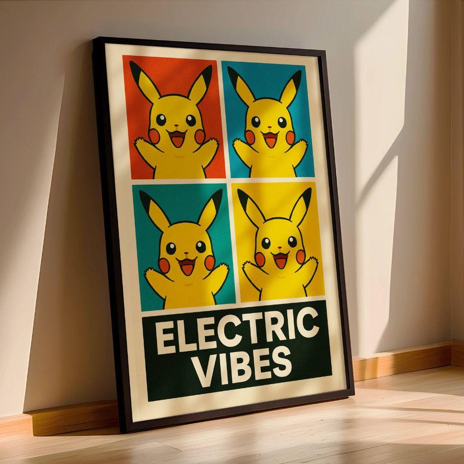 Pikachu pop art - Etsy 日本