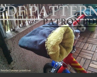 PDF Pattern DIY bicycle toddler hands warmer / patron protège mains enfant par B2L