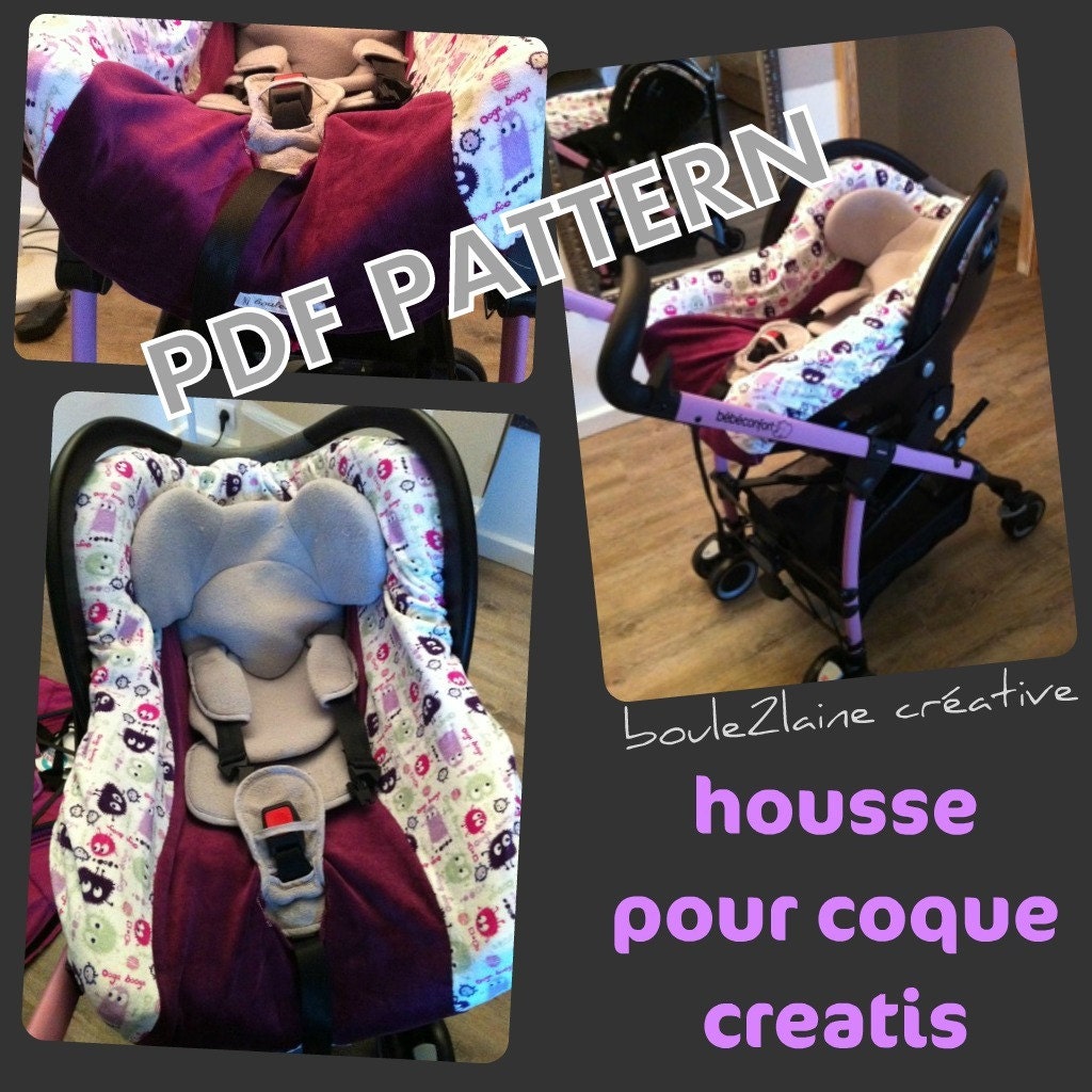 PDF Pattern DIY Car Seat Cover / Patron Et Tuto PDF Housse Coque