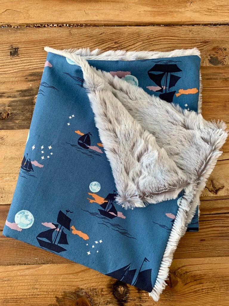 Nautical Baby Blanket Sailing Blanket Toddler Boat Etsy.de