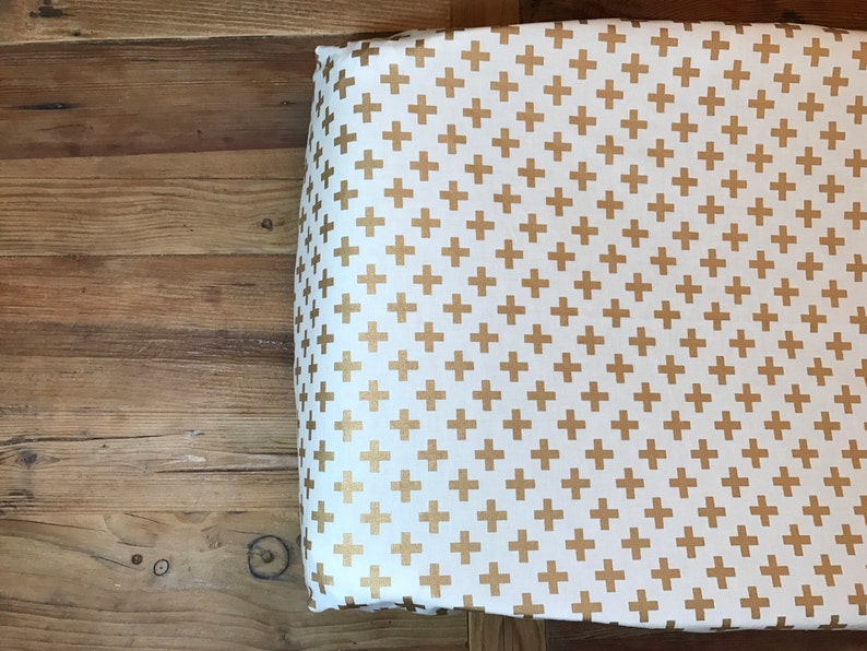 Metallic Gold Crib Set Crib Skirt Fitted Sheet Changing Etsy