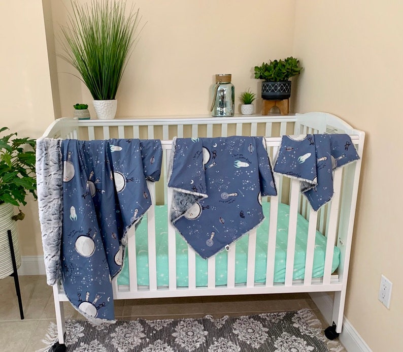 I Love You to the Moon and Back Baby Blanket Faux Fur Gender Etsy