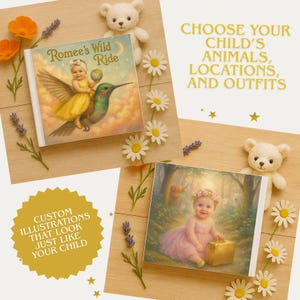 Personalized Children&#39;s Book with Photo & Name | Custom Toddler Adventure Storybook | Keepsake Gift | Animal Book for Babies, Kids, Toddlers