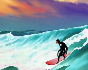 Surfer Print | Digital Download