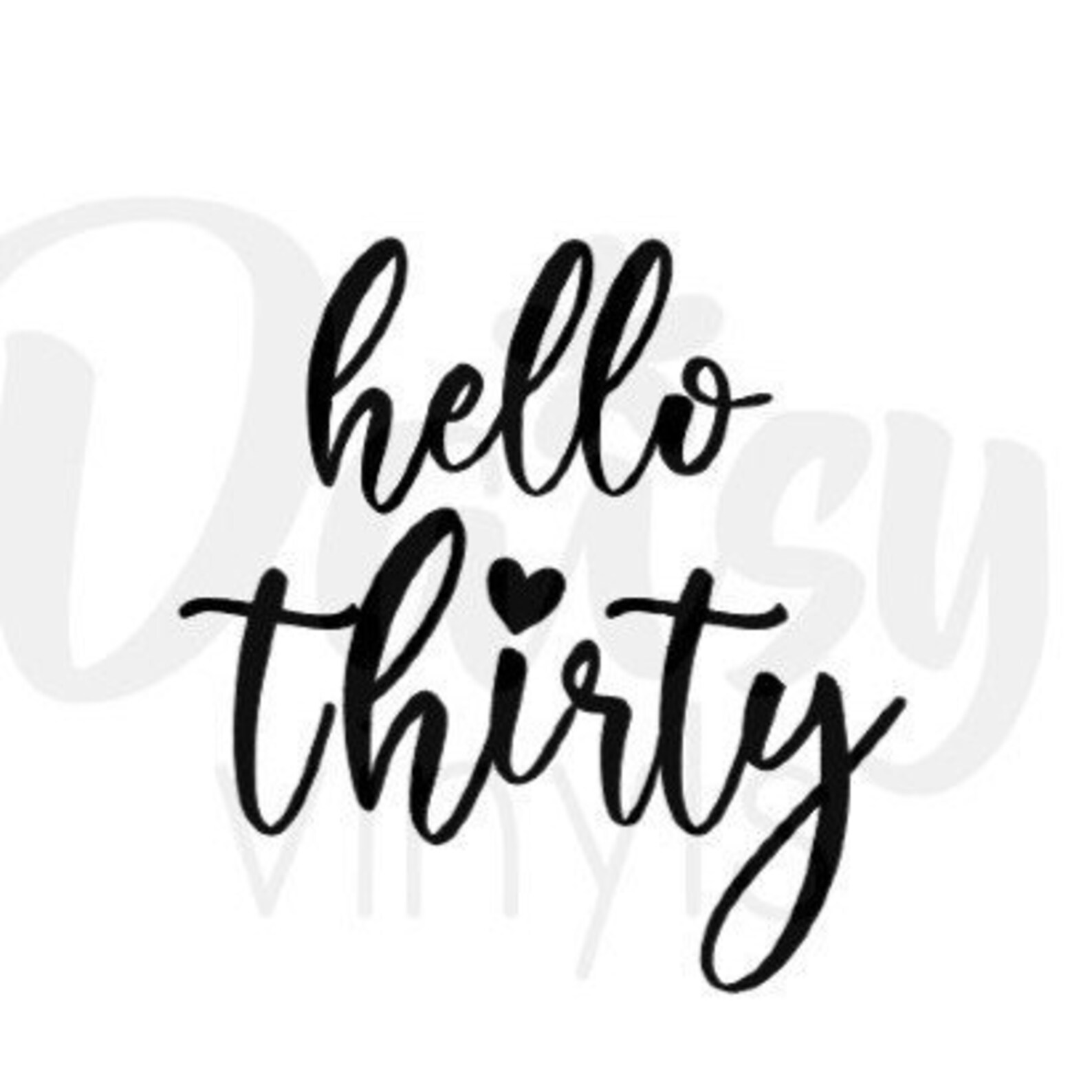 Hello Thirty SVG Cut File | Etsy UK