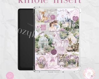Royal Regency Kindle-insteekkaart: gezellig e-readerdecor (digitale pdf-download) - doorzichtige bijsluiter met png-afbeeldingen
