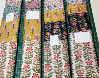 Bundle of Indian cotton voile block prints