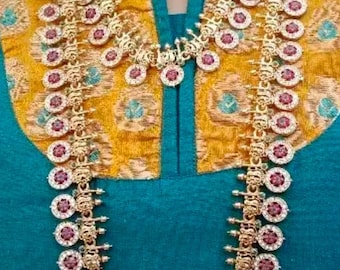 Indiase gouden sieradenkettingset: Bollywood-bruidsstijl