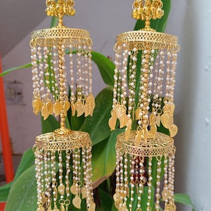 Indian Punjabi Sikh Wedding Kaleera / Pakistani Wedding / Gold Kaleeras / Bridal Kaleera/ Indian Wedding Kaleera/ Wedding Kaleera