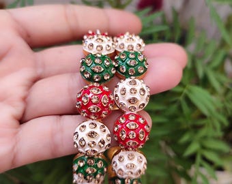 Kundan Braut Armreifen, Indischer Hochzeitsschmuck