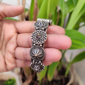 Oxidized Silver Bangles(1 Pc)/German Silver/Black Metal/Boho/Tribal/Indian Jewelry/Oxidized Bangles