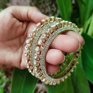 Women Bangles Cz Bangles ,CZ Indian Bangles, Pakistani Jewelry,  AD Bangles