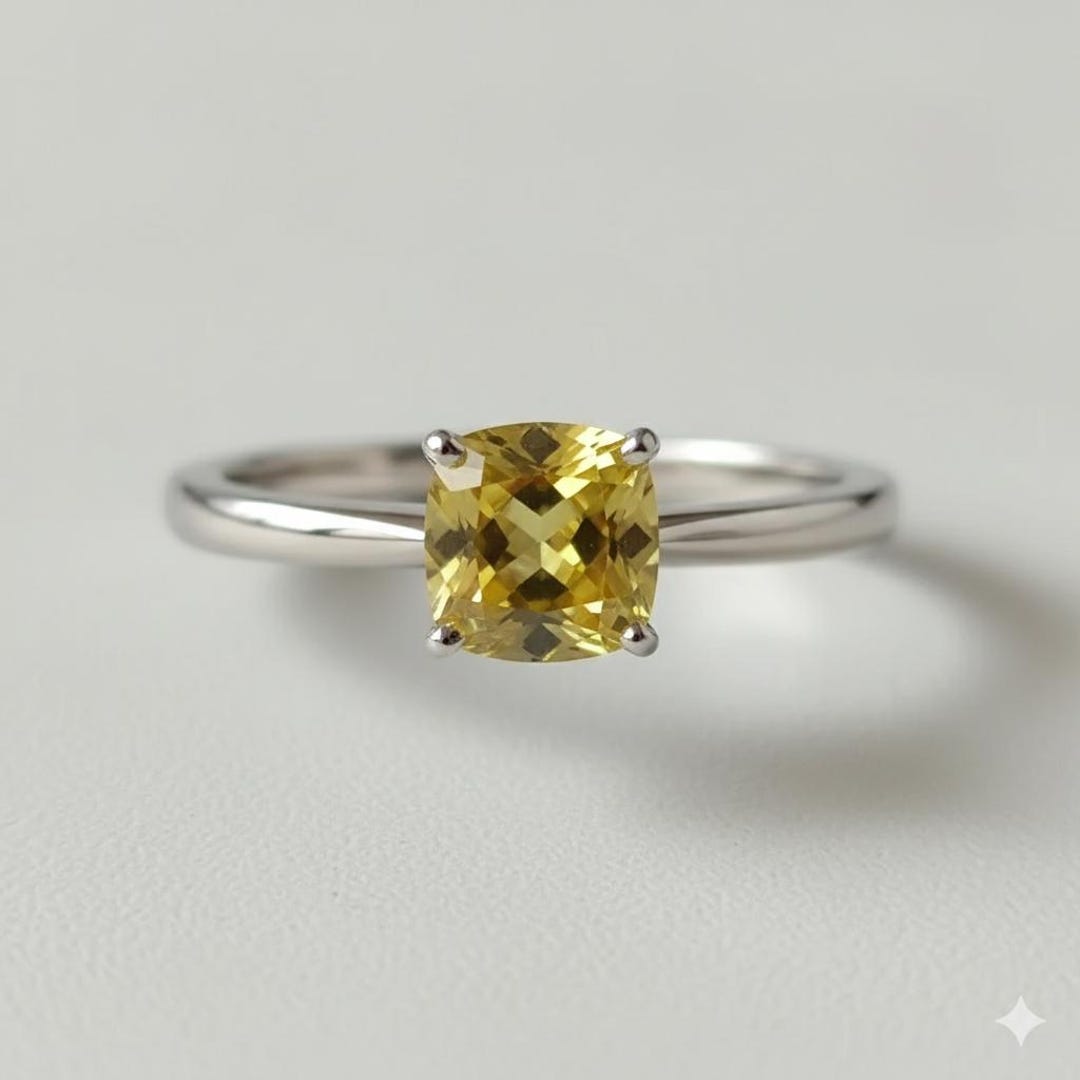 Fancy Lab Grown Diamond ,cushion Engagment Ring,wedding Anniversary ...
