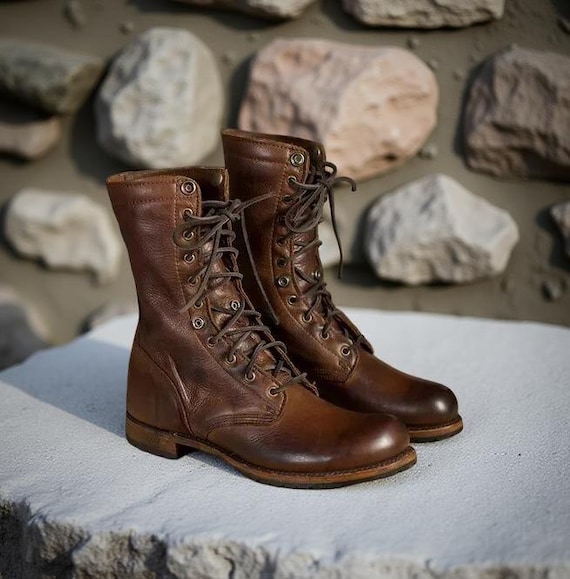 Scarpe da motociclista in pelle fatte a mano: scarponi da trekking