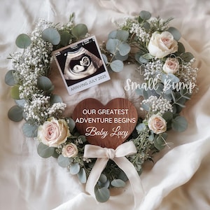 Boho Baby Announcement, Floral Pregnancy Reveal, Digital Baby Girl Announcement, July Due Date, Simple Baby Reveal, Editable Template